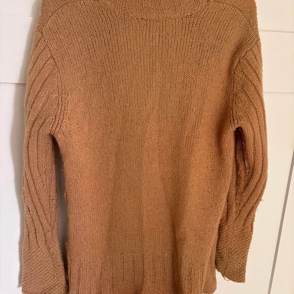 Womens Boho Brown Maternity Comfy Long Sweater Size Large - Picture 7 of 7